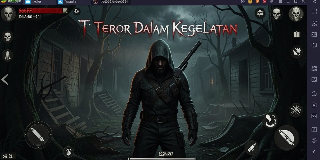 Tangkapan layar gameplay 666FF yang menampilkan suasana Horror yang mencekam.