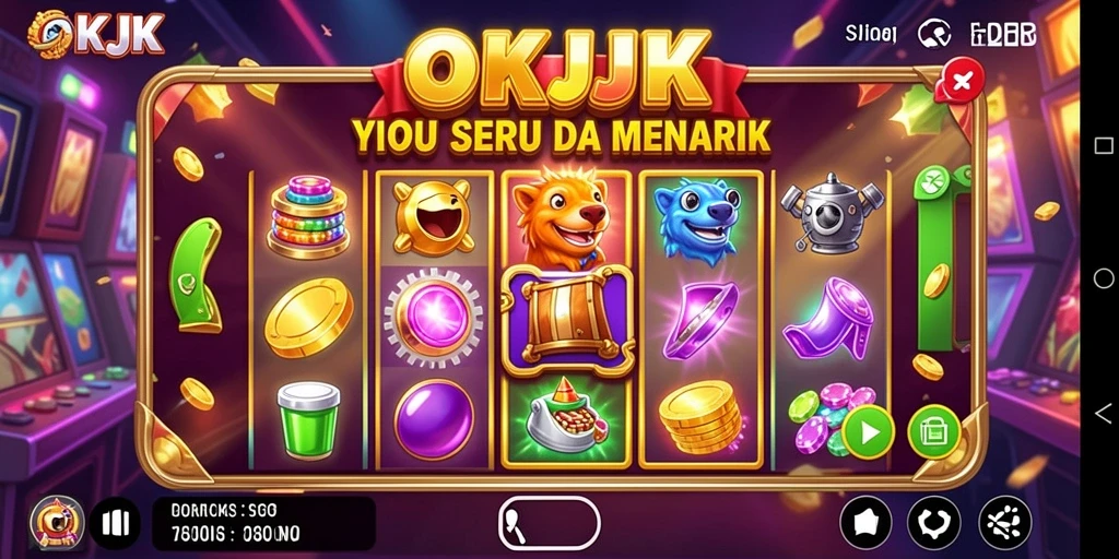 Tampilan gameplay yang seru dan menarik di OKJK.