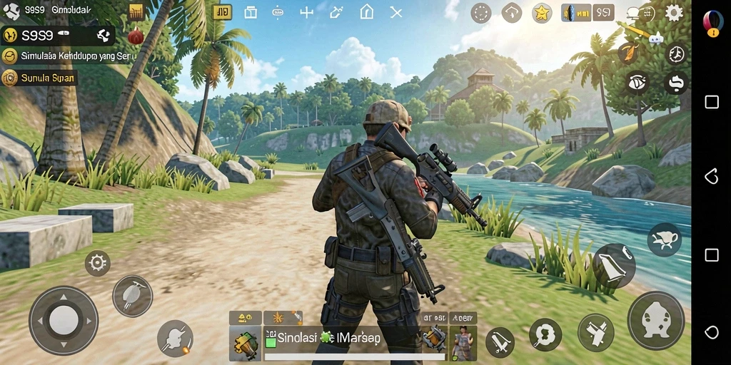 Tampilan gameplay S9S9 dengan berbagai aktivitas yang menarik.