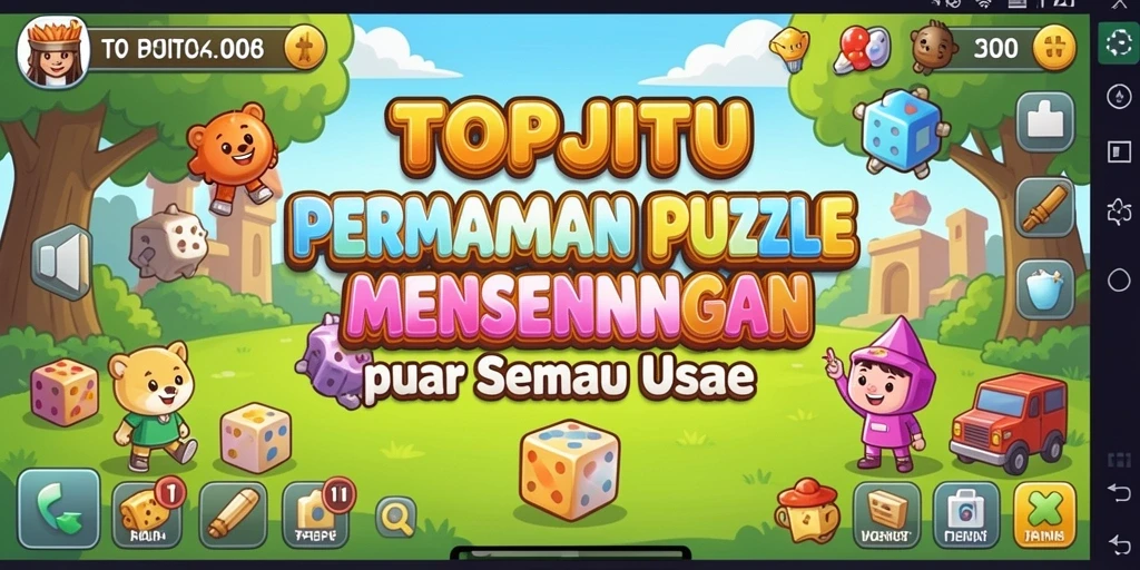 Tampilan menarik dari gameplay TOPJITU yang menantang.