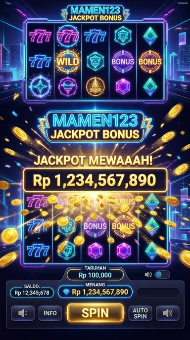 Tampilan aplikasi mamen123 yang ramah pengguna.